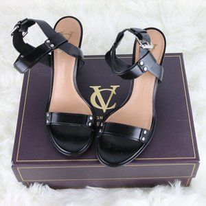 Vince Camuto Black Leather Sandals